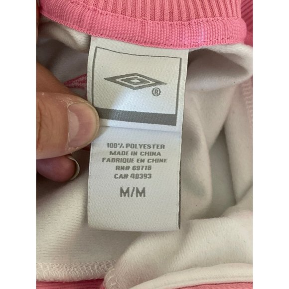 Umbro Pink/White Lightweight Jacket, Size Medium - Picture 12 of 12